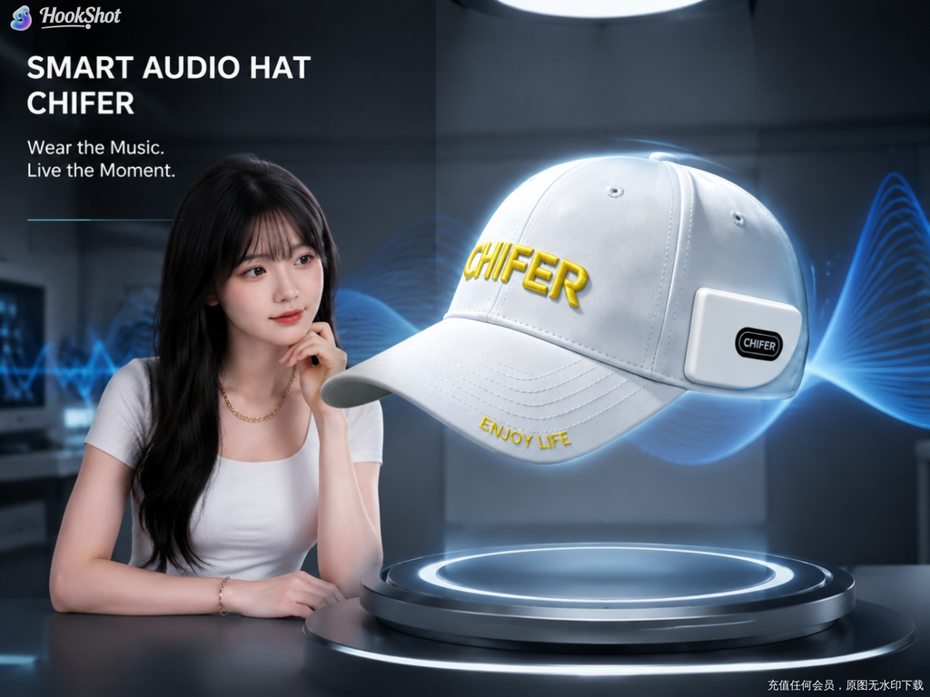 CHIFER Smart Audio Caps--white