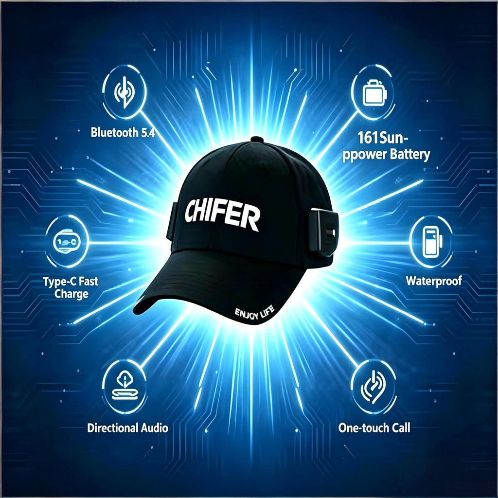 CHIFER Smart Audio Caps--black
